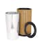 Alpine Industries 32 gal Round Outdoor Can, Cedar, Steel + Plastic wood, 20 in ALP4400-01-CD - alternate 7